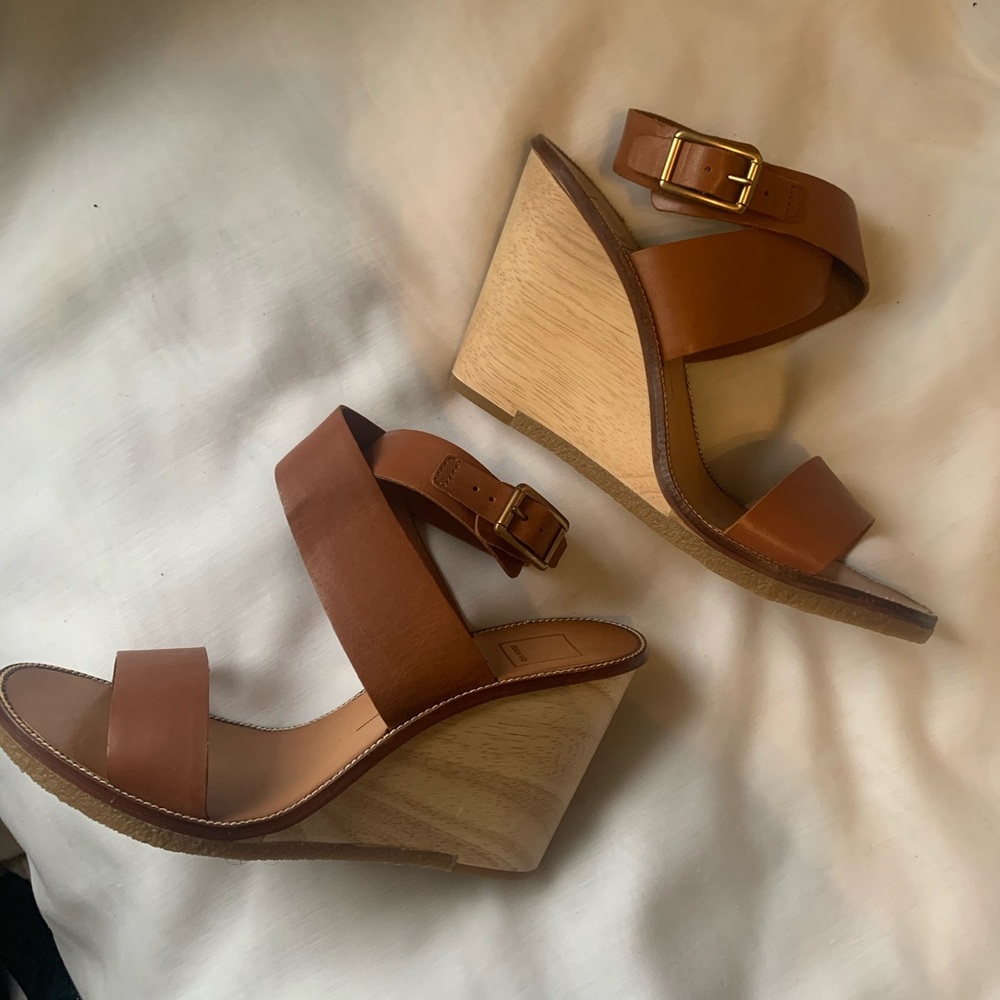 Dolce Vita Havana leather Wedge Sandal NWT SZ10